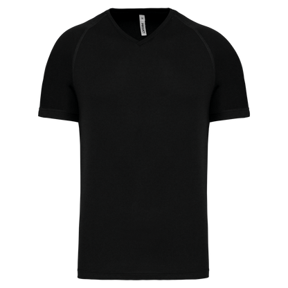 T-SHIRT DE SPORT À MANCHES COURTES ET COL EN V POUR HOMME