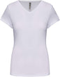 T-SHIRT À MANCHES COURTES ET COL EN V POUR FEMME