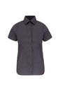 CHEMISE FEMME À MANCHES COURTES EN COTON/ÉLASTHANNE