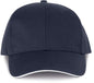 CASQUETTE 6 PANNEAUX CERTIFIÉE OEKOTEX AVEC VISIÈRE SANDWICH