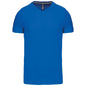 T-SHIRT HOMME À MANCHES COURTES ET COL EN V