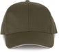 CASQUETTE 6 PANNEAUX CERTIFIÉE OEKOTEX AVEC VISIÈRE SANDWICH