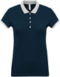 POLO PIQUÉ BICOLORE FEMME