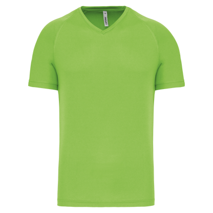 T-SHIRT DE SPORT À MANCHES COURTES ET COL EN V POUR HOMME