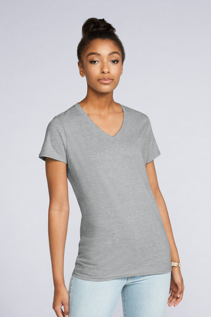 Premium Cotton ® Ladies' V-Neck T-Shirt - Gildan (1 of 3)