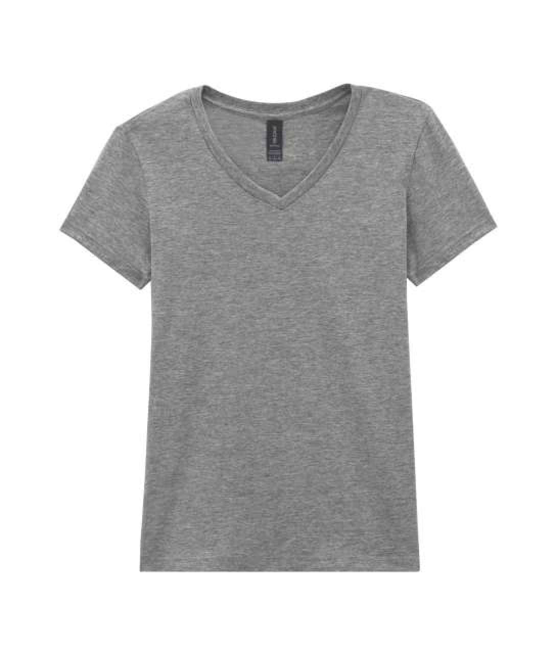 Softstyle™ Ladies' V-Neck T-Shirt in RS Sport Grey