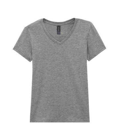 Softstyle™ Ladies' V-Neck T-Shirt in RS Sport Grey