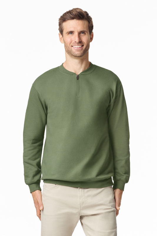 SOFTSTYLE™ MIDWEIGHT ADULT FLEECE 1/4 ZIP SWEATSHIRT - Gildan (2 of 3) | utt:dab7660da07f