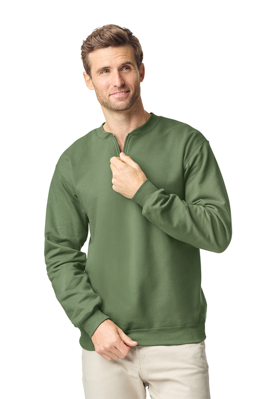 SOFTSTYLE™ MIDWEIGHT ADULT FLEECE 1/4 ZIP SWEATSHIRT - Gildan (1 of 5) | utt:7233c42ec47b