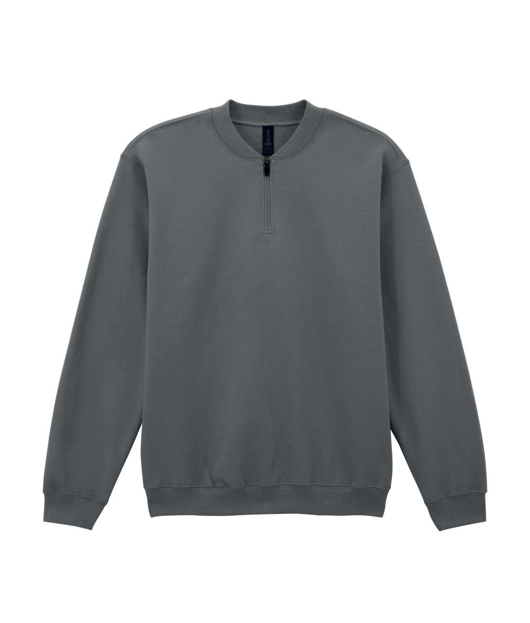 Softstyle™ Midweight Adult Fleece 1/4 Zip Sweatshirt in Charcoal
