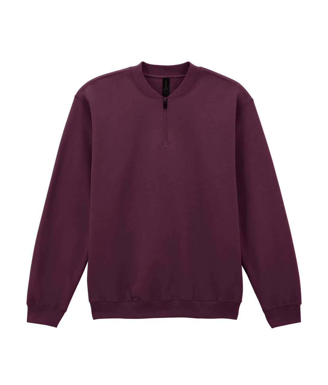 Softstyle™ Midweight Adult Fleece 1/4 Zip Sweatshirt in Maroon