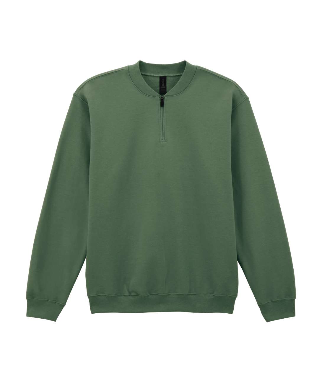 Softstyle™ Midweight Adult Fleece 1/4 Zip Sweatshirt in Military Green