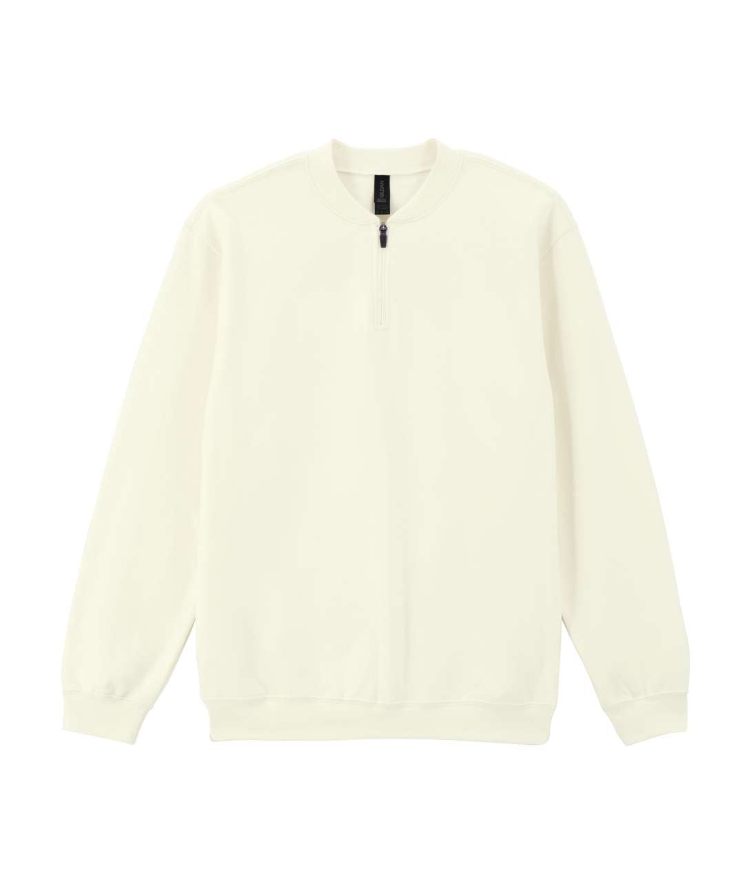 Softstyle™ Midweight Adult Fleece 1/4 Zip Sweatshirt in Off White
