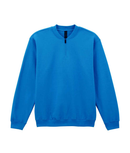 Softstyle™ Midweight Adult Fleece 1/4 Zip Sweatshirt in Royal