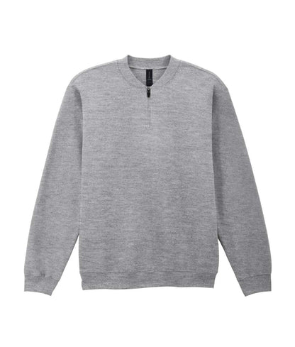 Softstyle™ Midweight Adult Fleece 1/4 Zip Sweatshirt in RS Sport Grey
