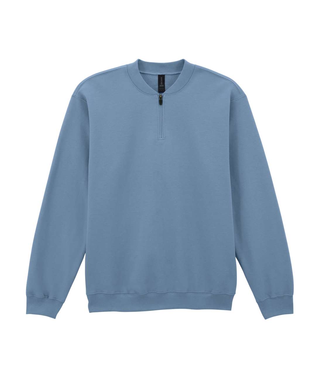 Softstyle™ Midweight Adult Fleece 1/4 Zip Sweatshirt in Stone Blue