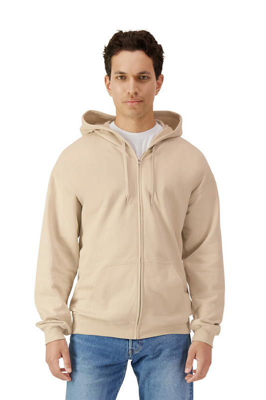 SOFTSTYLE™ MIDWEIGHT FLEECE ADULT FULL ZIP HOODED SWEATSHIRT - Gildan (1 of 5) | utt:ac99adf7cac8
