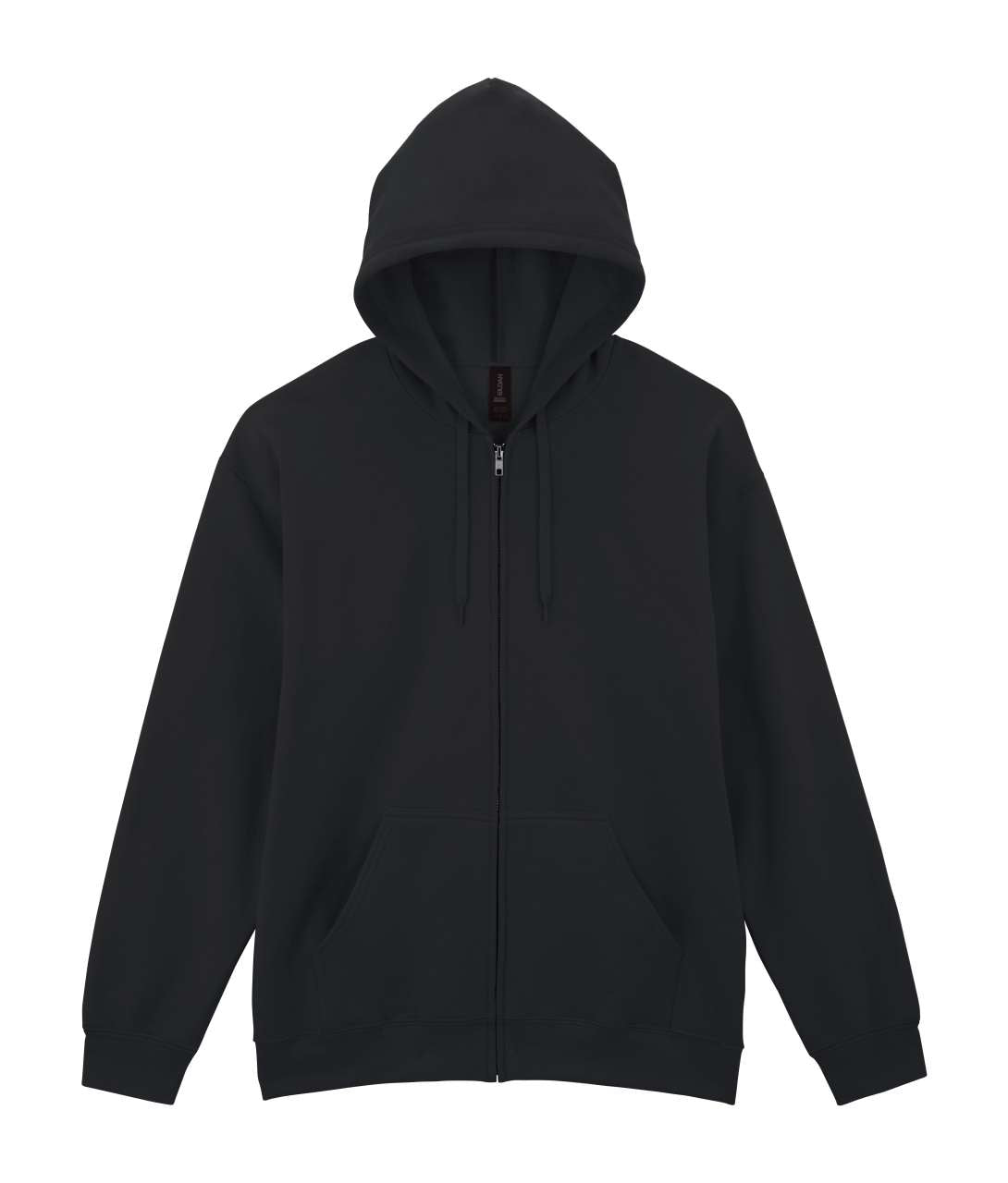 SOFTSTYLE™ MIDWEIGHT FLEECE ADULT FULL ZIP HOODED SWEATSHIRT in Black | utt:2509b2ca9706