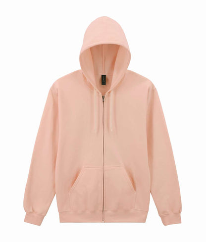 SOFTSTYLE™ MIDWEIGHT FLEECE ADULT FULL ZIP HOODED SWEATSHIRT in Dusty Rose | utt:375f624fe265