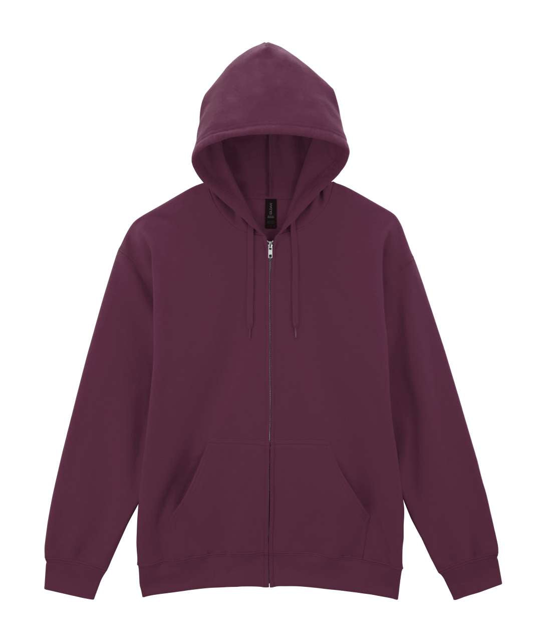 SOFTSTYLE™ MIDWEIGHT FLEECE ADULT FULL ZIP HOODED SWEATSHIRT in Maroon | utt:4c7d078cd235