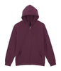 SOFTSTYLE™ MIDWEIGHT FLEECE ADULT FULL ZIP HOODED SWEATSHIRT in Maroon | utt:4c7d078cd235