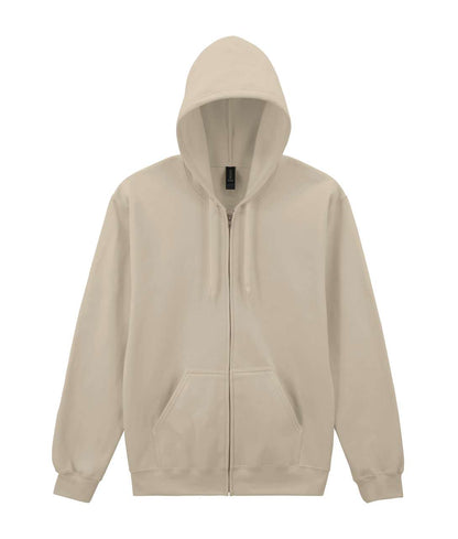 SOFTSTYLE™ MIDWEIGHT FLEECE ADULT FULL ZIP HOODED SWEATSHIRT in Sand | utt:43c237ca9d0e