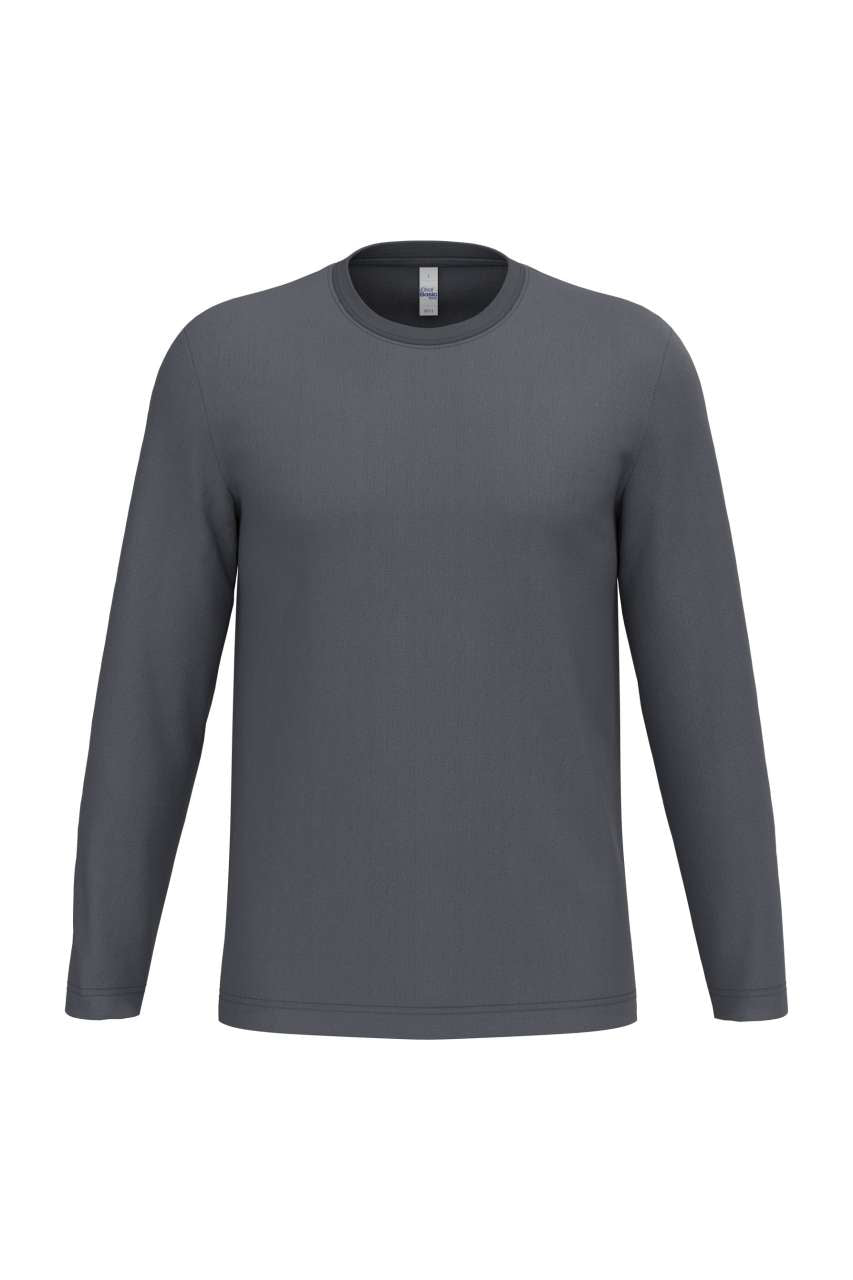 Ideal150 Unisex Lsl Tubular T-Shirt in Ideal Dark Grey