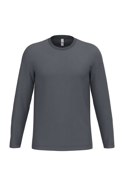 Ideal150 Unisex Lsl Tubular T-Shirt in Ideal Dark Grey