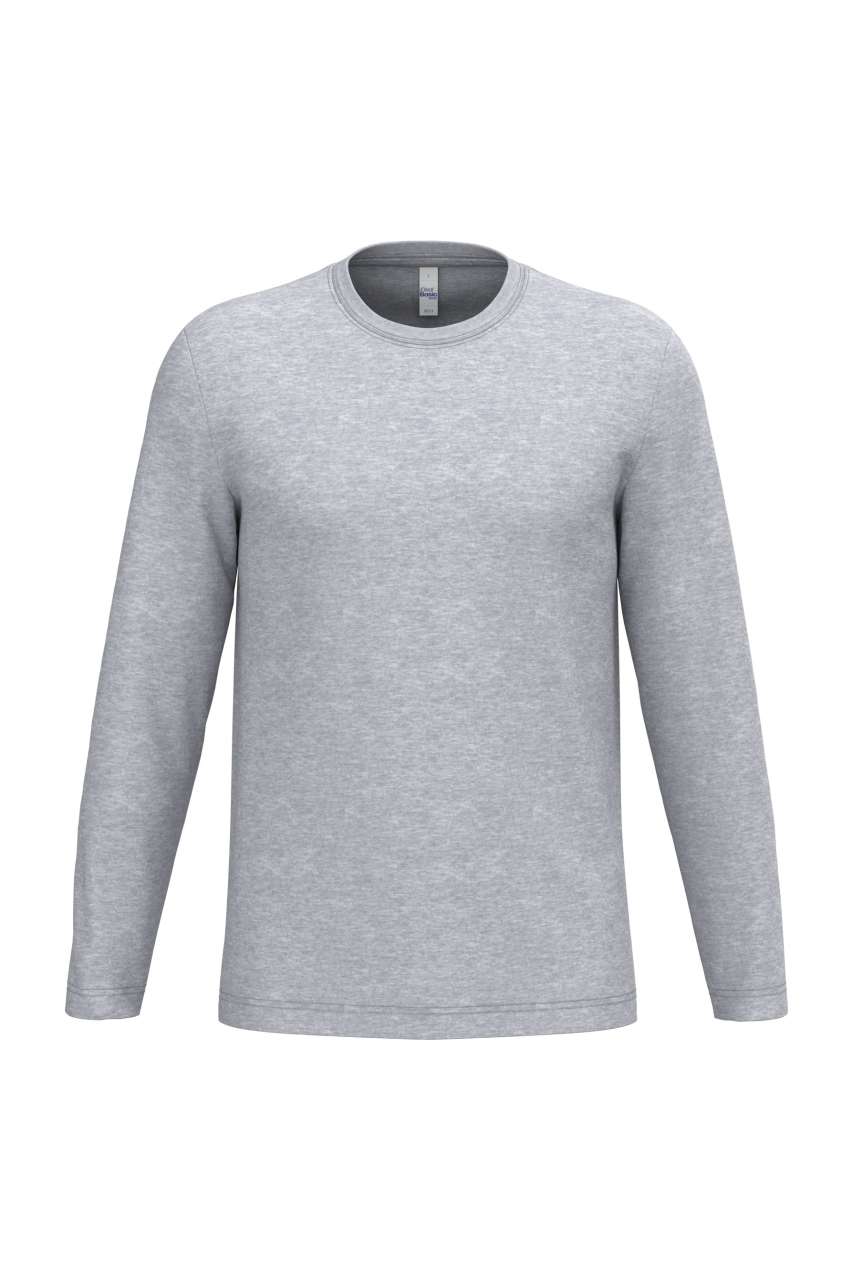 Ideal150 Unisex Lsl Tubular T-Shirt in Ideal Oxford Grey