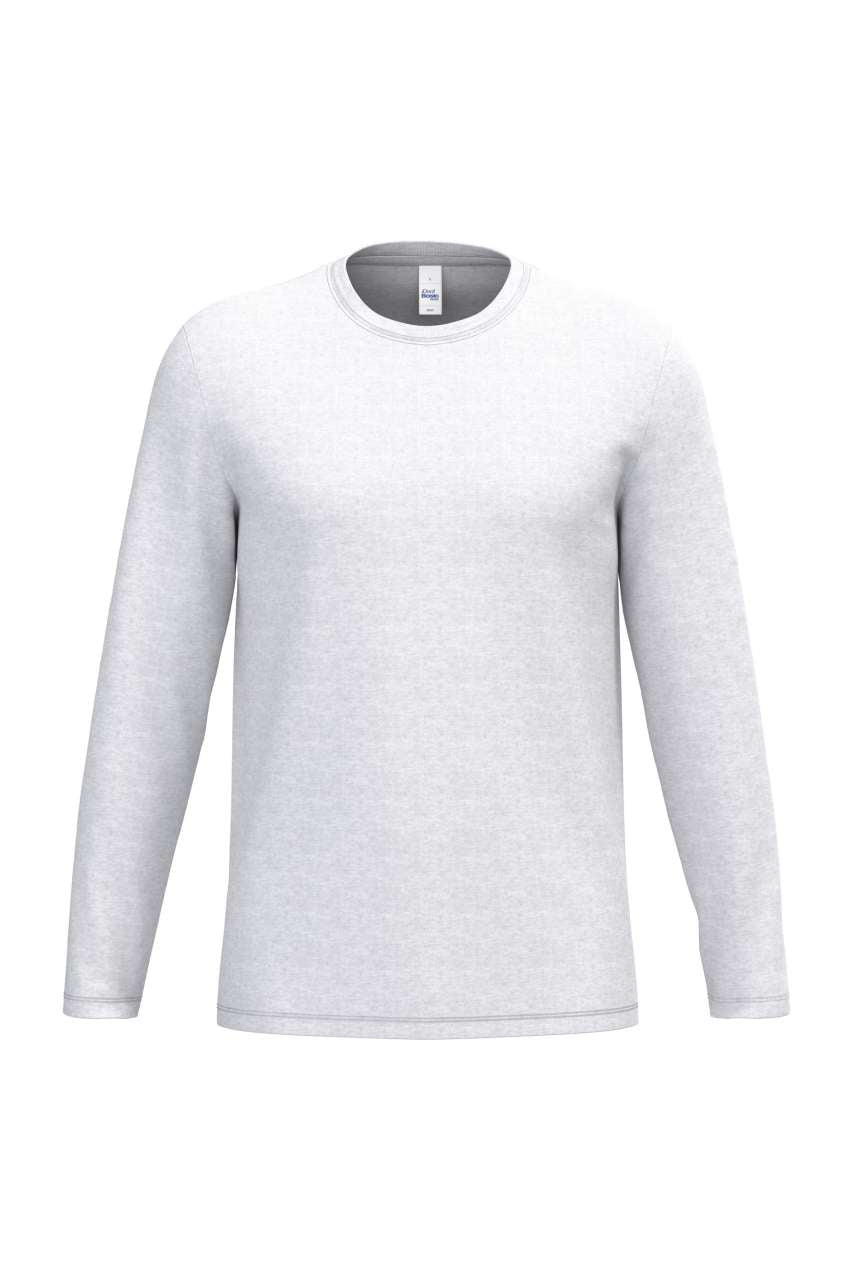 Ideal190 Unisex Lsl Tubular T-Shirt in Ideal Ash Heather