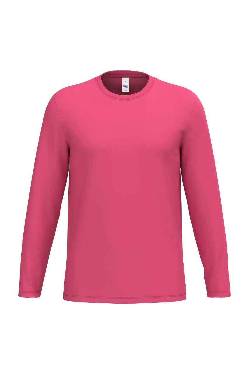Ideal190 Unisex Lsl Tubular T-Shirt in Ideal Fuchsia