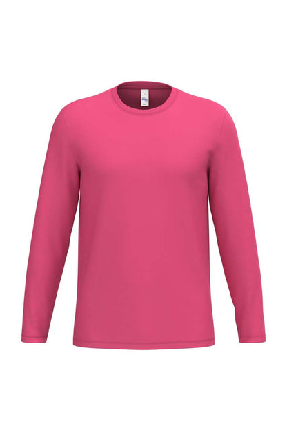 Ideal190 Unisex Lsl Tubular T-Shirt in Ideal Fuchsia