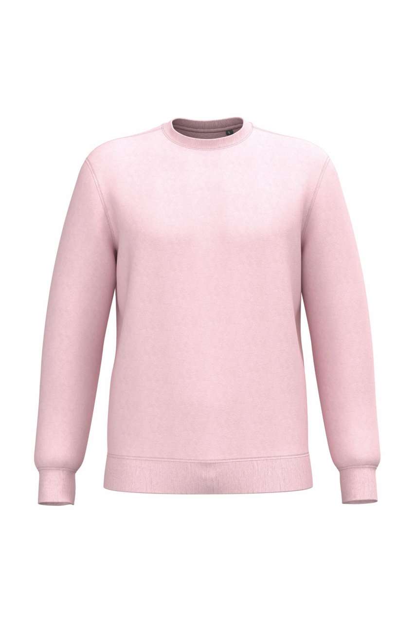 UNISEX CREW NECK SWEATSHIRT in Pale Pink | utt:de252428370a