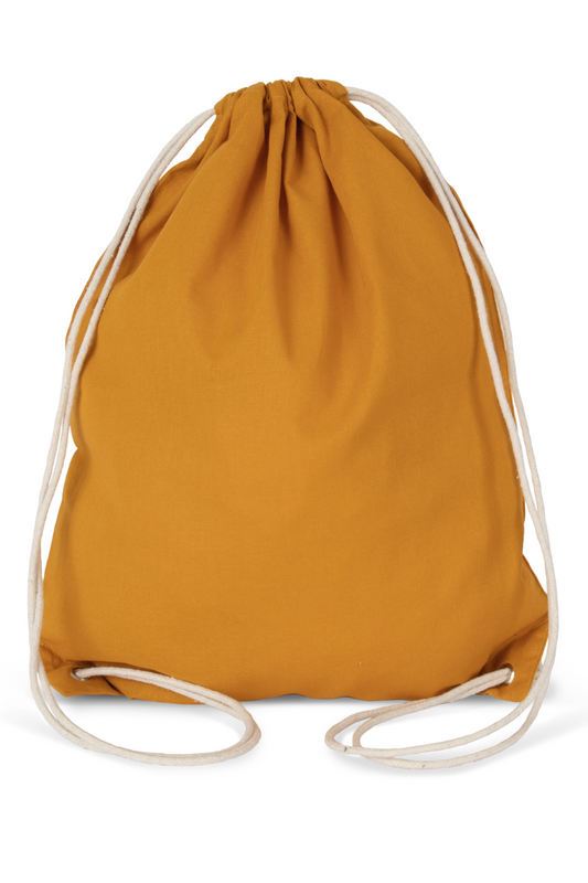 COTTON DRAWSTRING BACKPACK - Kimood | utt:86ab2e769582