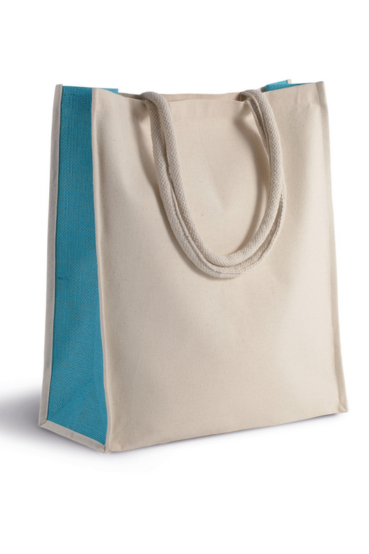 COTTON / JUTE TOTE BAG - 23 L - Kimood | utt:90241416ba6a