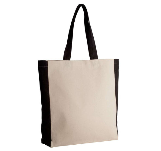 TWO-TONE TOTE BAG in Natural/Navy | utt:60b59f29084a