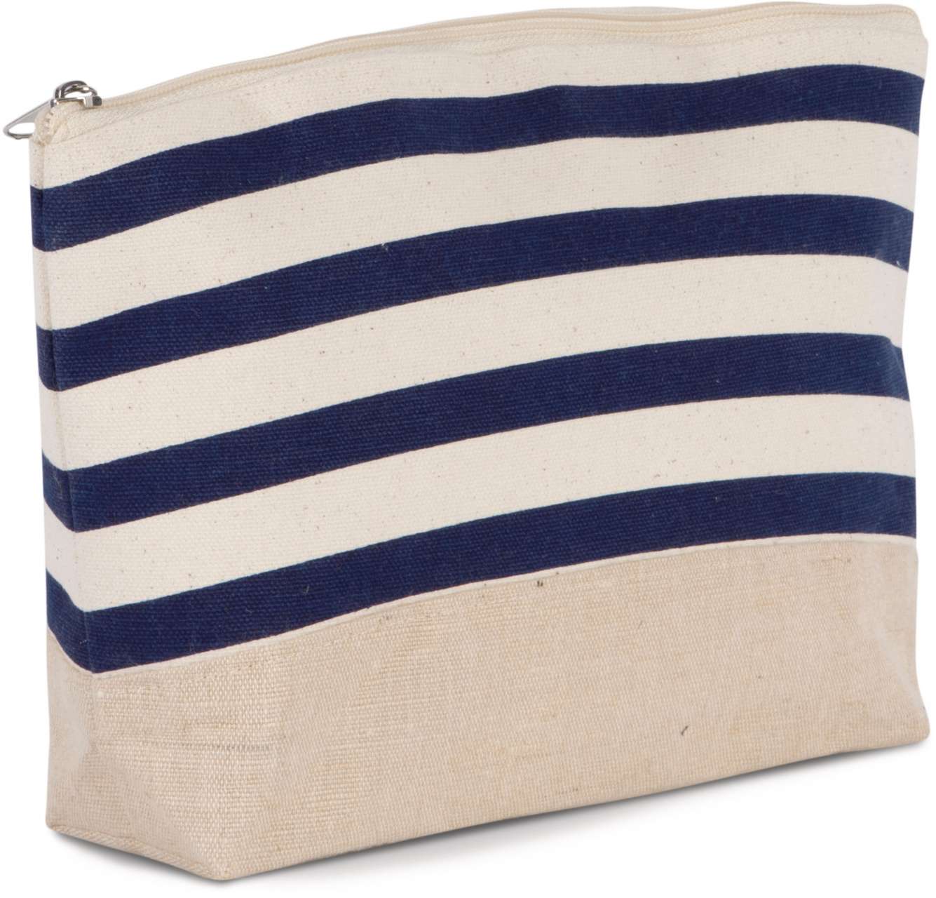 Nautical Print Accessories Pouch in Natural/Navy | utt:5f2215d6e758