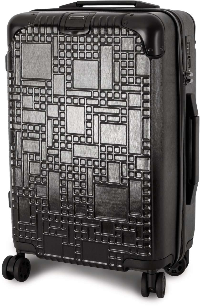 “geoline” Cabin Trolley With 4 Multidirectional Wheels in Black