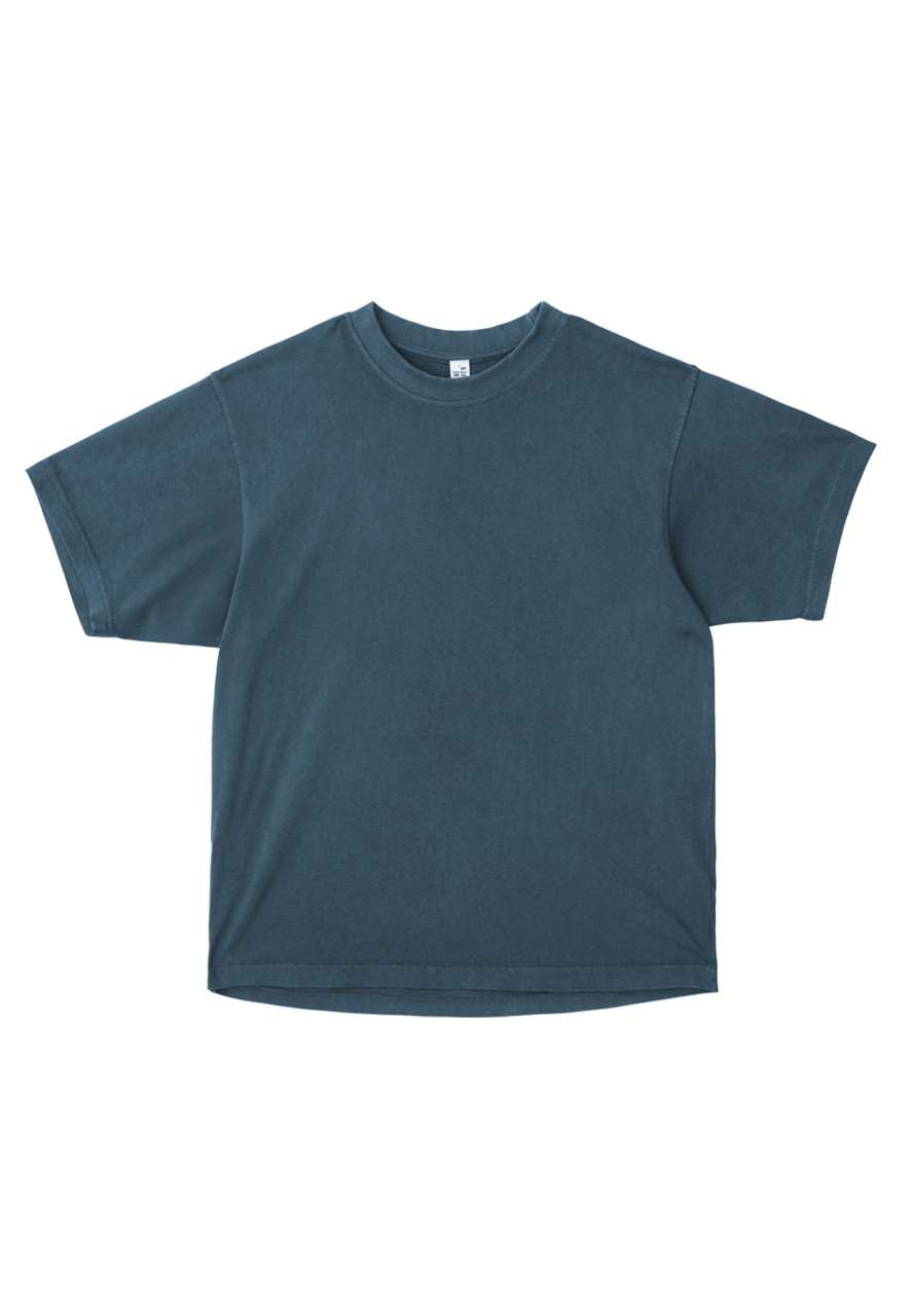 Urban Heavy Tee Garment Dyed in Pigment Midnight Navy
