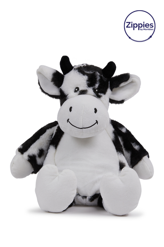 ZIPPIE BLACK AND WHITE COW - Mumbles | utt:b1039f491048