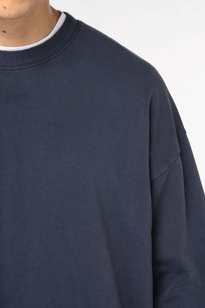 Unisex Washed Effect Oversize Round Neck Sweatshirt - Native Spirit (3 of 8)