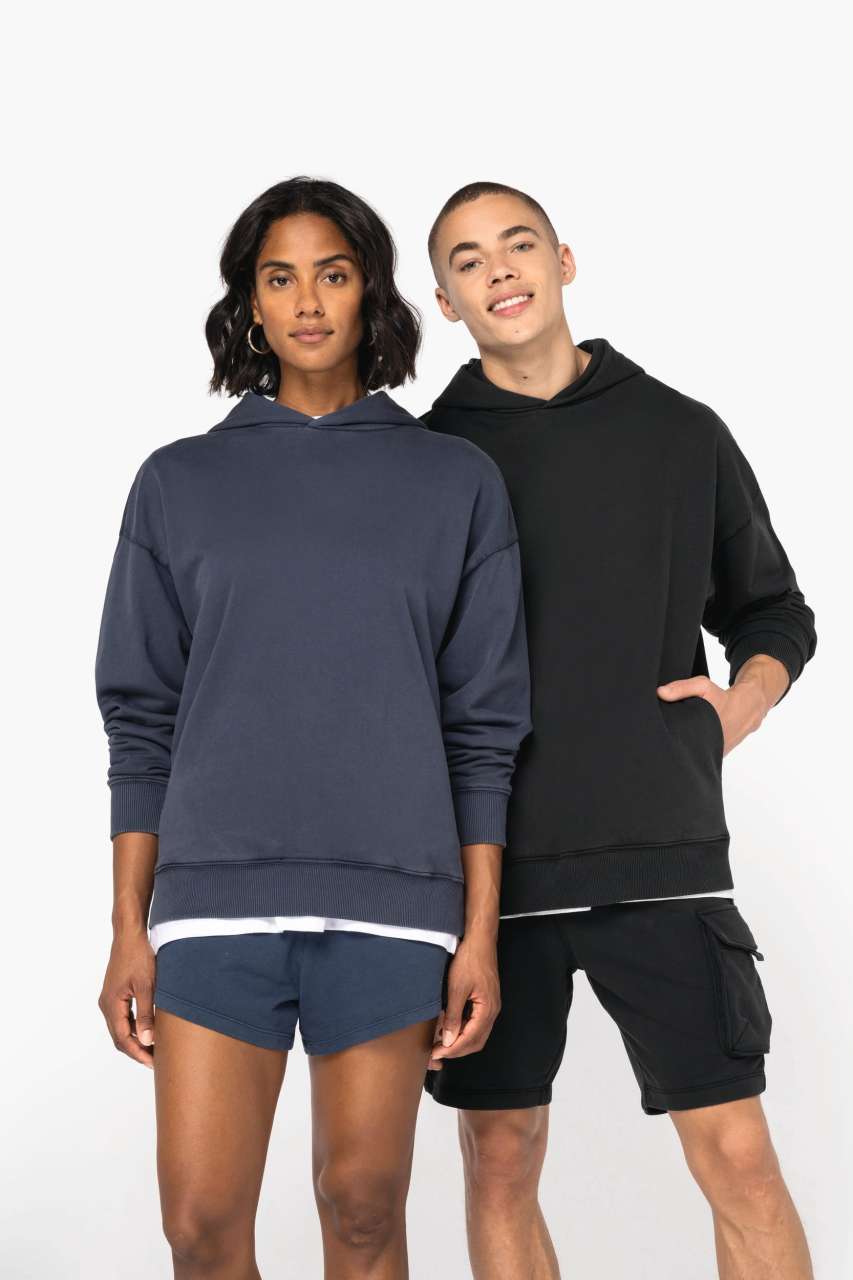 Unisex Washed Effect Oversize Hooded Sweatshirt - Native Spirit (1 of 7)