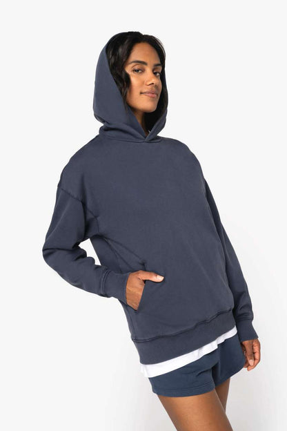 Unisex Washed Effect Oversize Hooded Sweatshirt - Native Spirit (5 of 7)