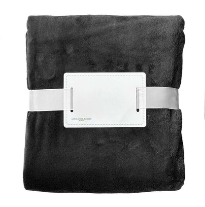 OLIMA CORAL FLEECE BLANKET in Charcoal Grey | utt:21ea598c8fed