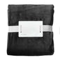 OLIMA CORAL FLEECE BLANKET in Charcoal Grey | utt:21ea598c8fed