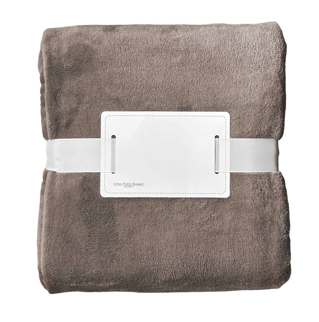 OLIMA CORAL FLEECE BLANKET in Taupe | utt:d4f6baf4d759