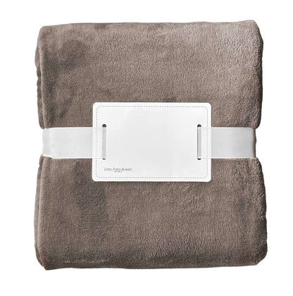 OLIMA CORAL FLEECE BLANKET in Taupe | utt:d4f6baf4d759