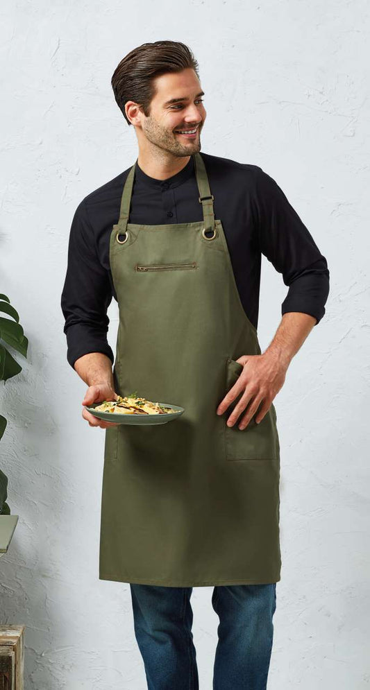 ‘BARLEY’ CONTRAST STITCH SUSTAINABLE BIB APRON - Premier (1 of 4) | utt:aa7cf14fe50f