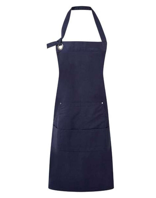 'calibre' Heavy Cotton Canvas Pocket Apron in Navy | utt:7d90d2c5e2e0