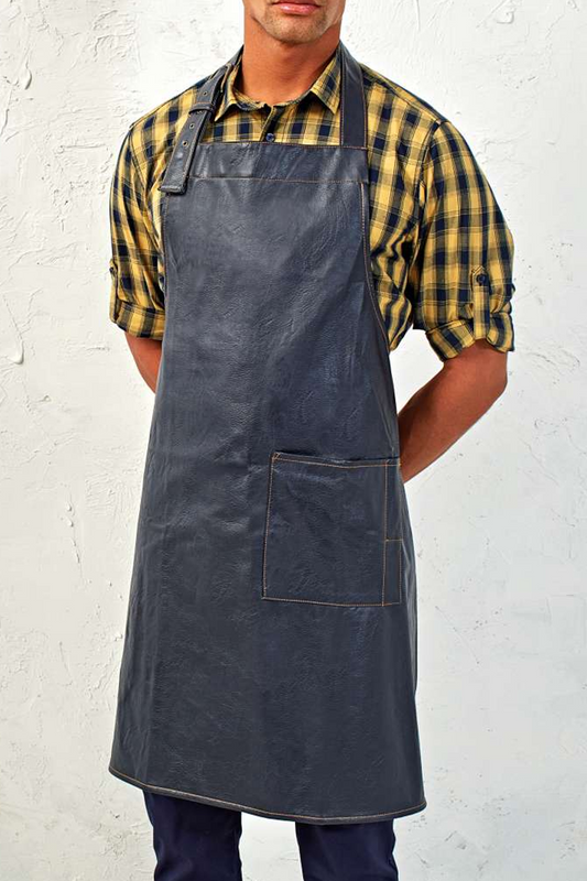 FAUX LEATHER BIB APRON - Premier | utt:1de409aff47c